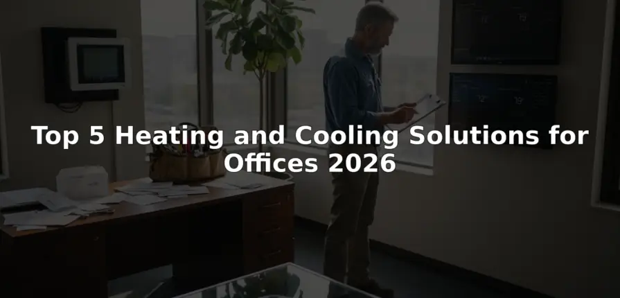 Facilities manager checking office thermostat system