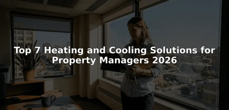 Property manager in office with HVAC checklist and sunlight