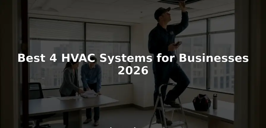 HVAC technician servicing vent in business office