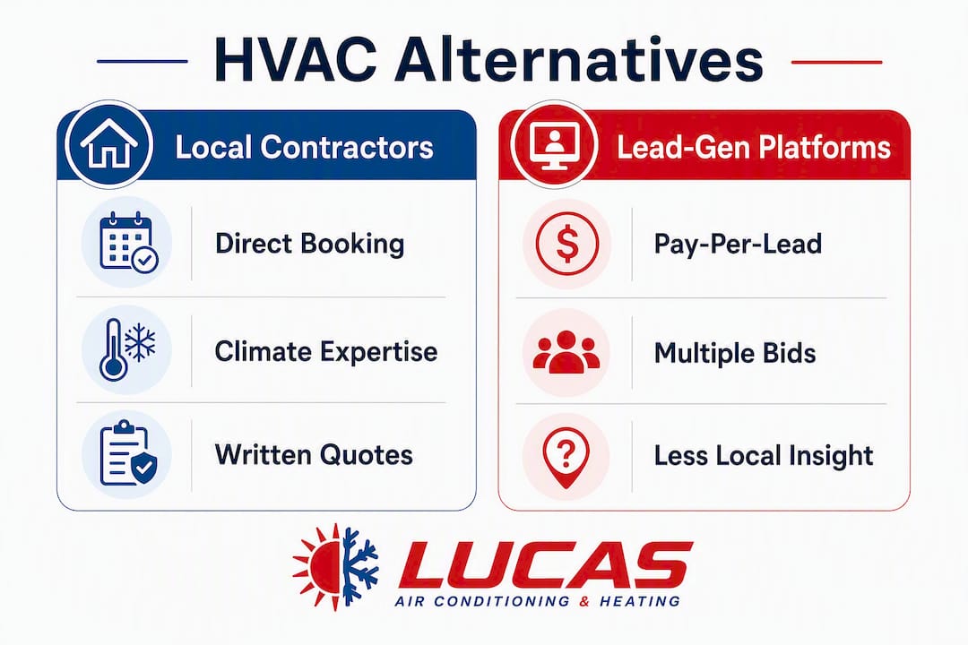 Comparison infographic of HVAC alternatives in Central Florida